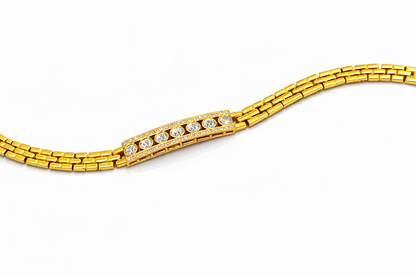 NuGold Plated Stone Bracelet for Women