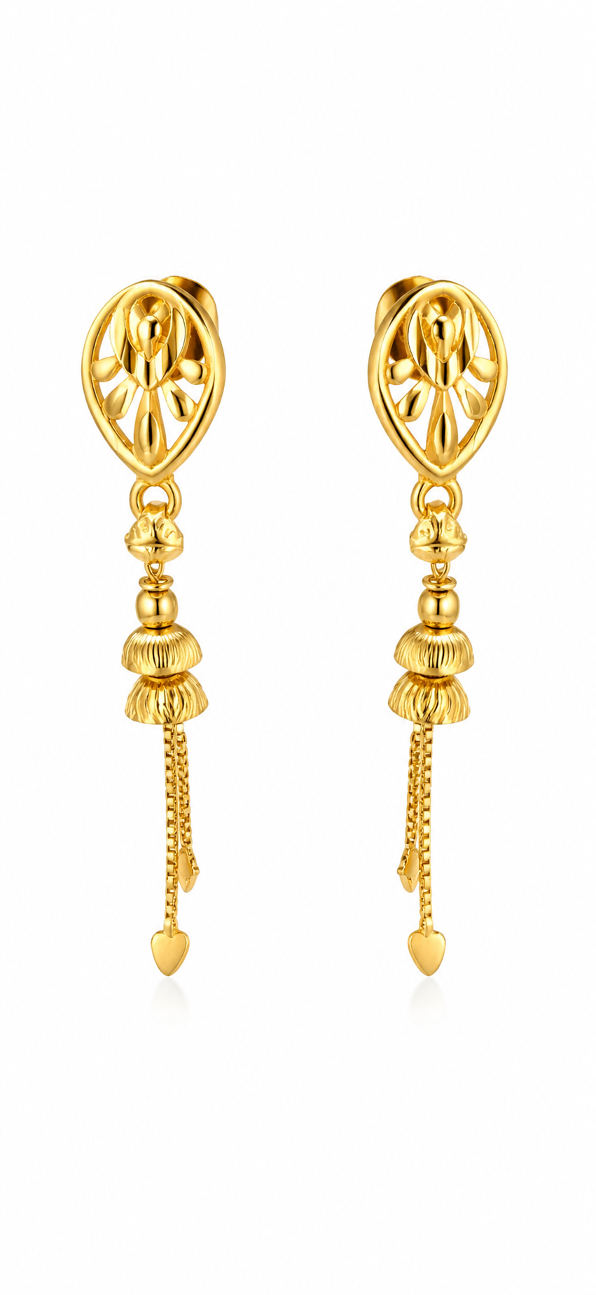 NuGold Tassel Drop Earrings for Women