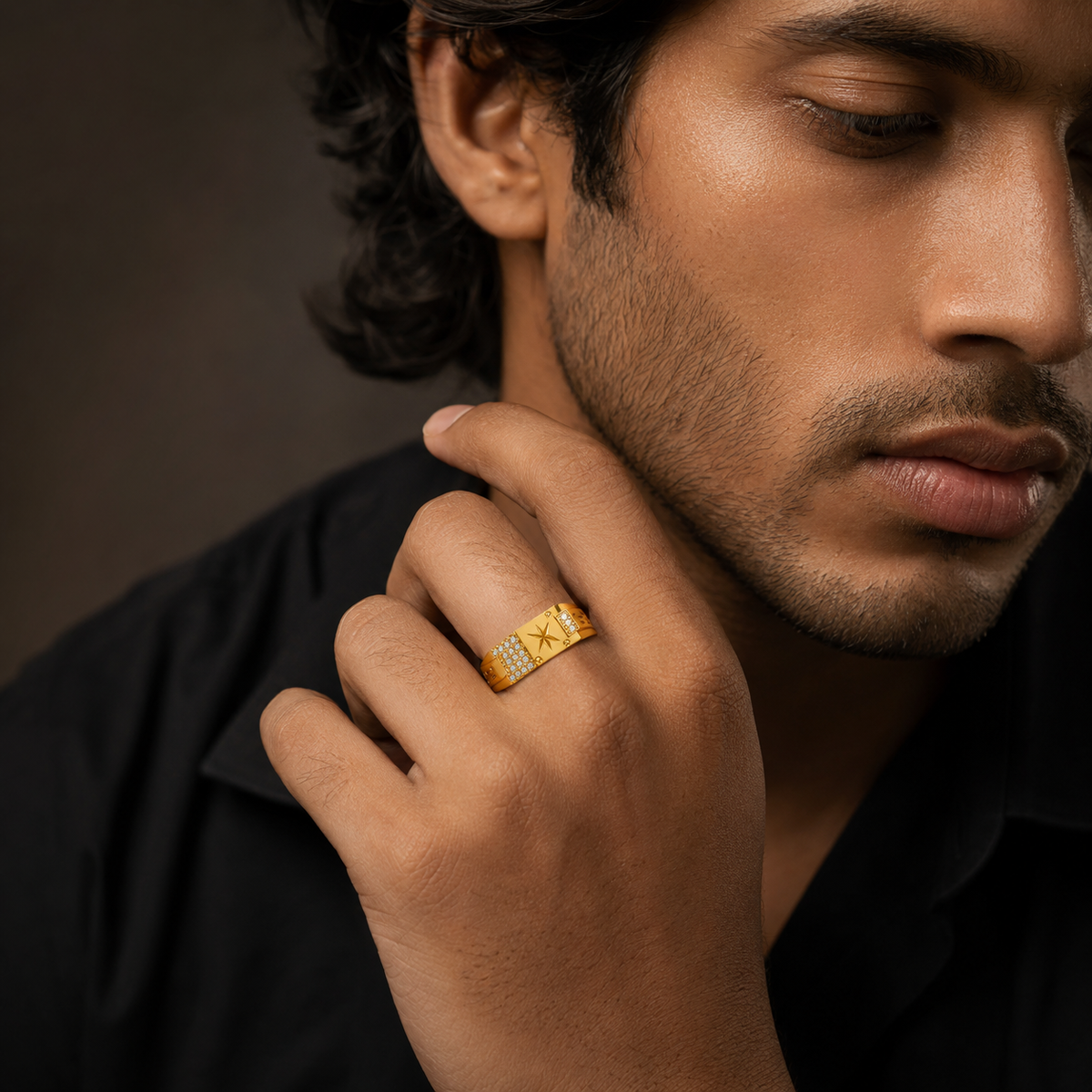 Imperial Star Crest Pavé Luxe Ring
