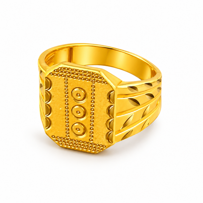 Royal Heritage Engraved Statement Ring