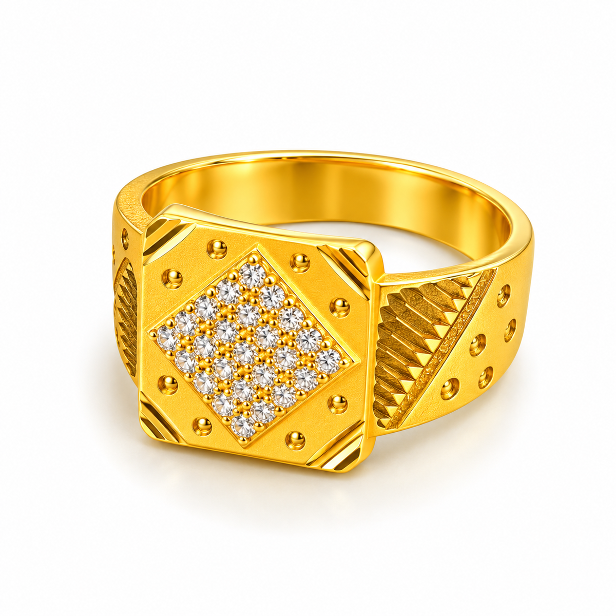 Premium Crystal CZ Designer Statement Ring