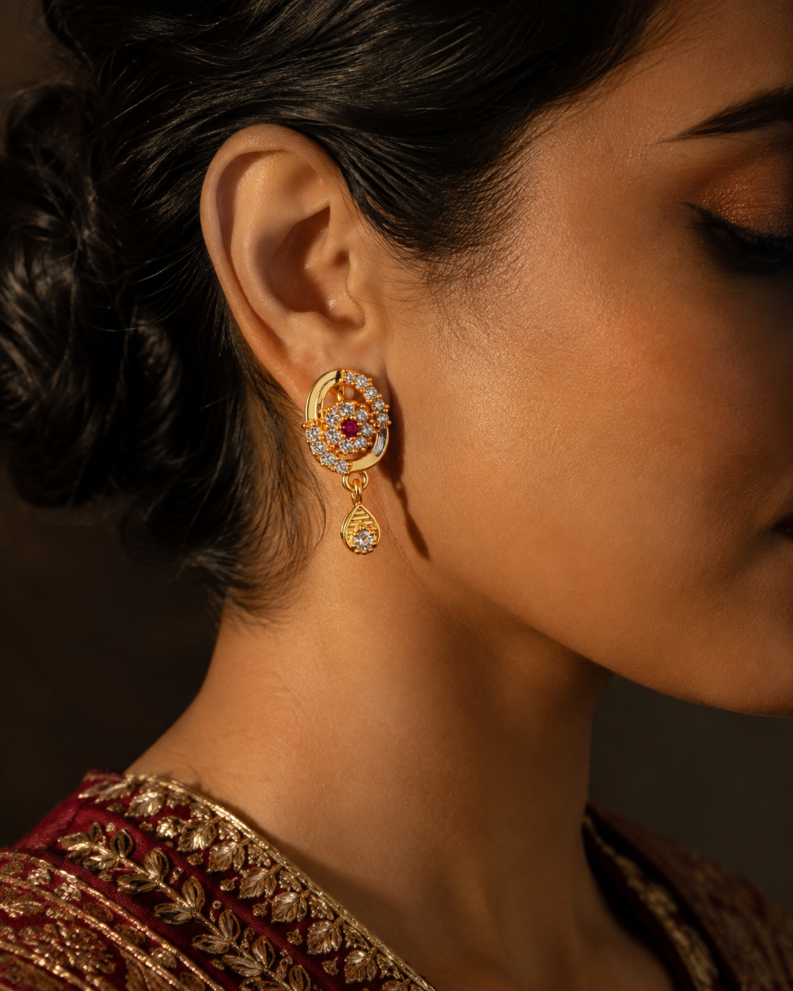 Heritage Solis Blossom Teardrop Earring