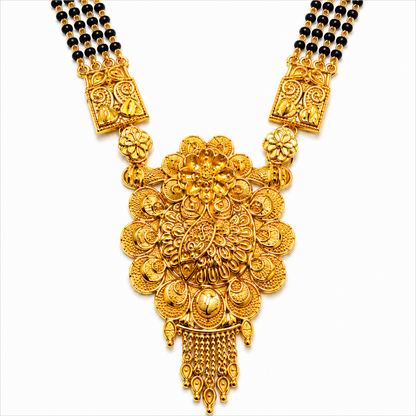 Traditional Multi-Layer Black Bead Mangalsutra for Women
