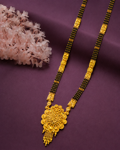 Traditional Multi-Layer Black Bead Mangalsutra for Women