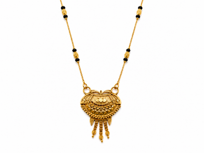 Traditional Mangalsutra Necklace with Black Bead Chain
