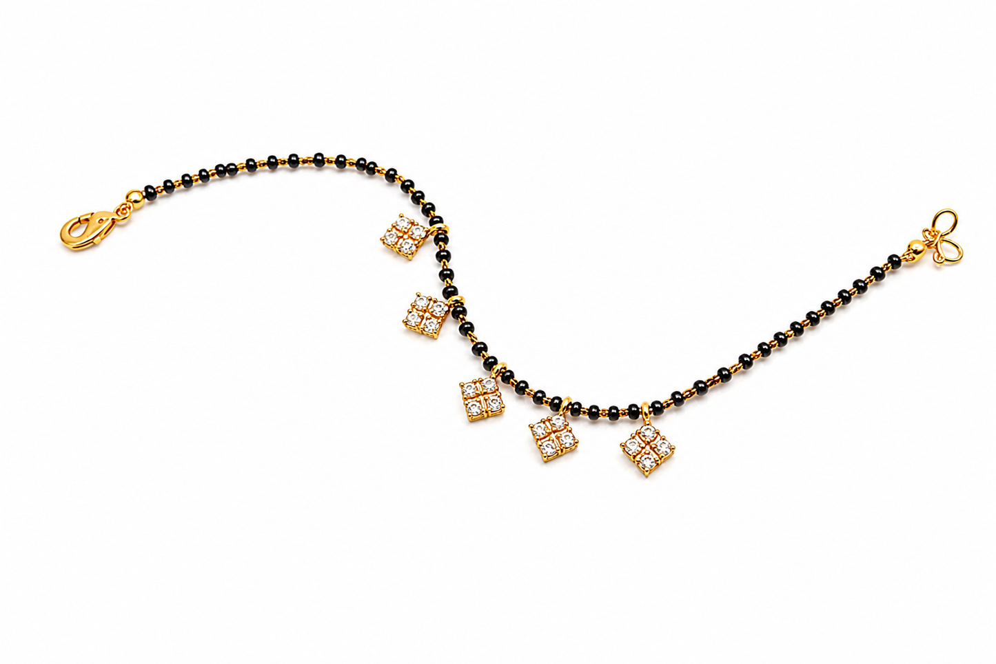 NuGold Plated Mangalsutra Charm Bracelet for Women