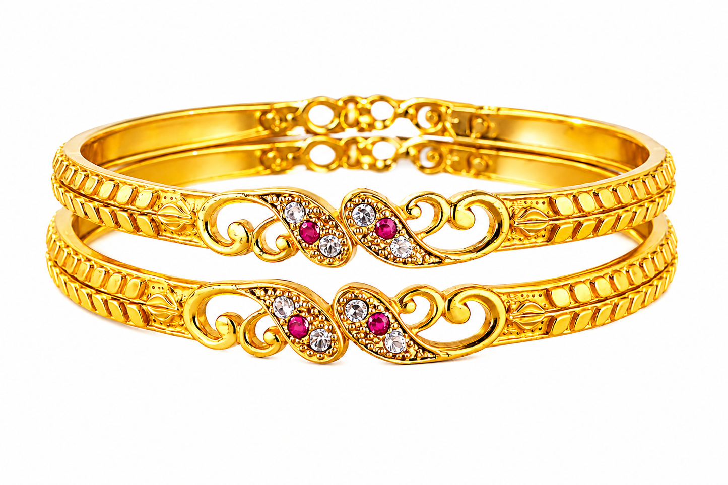 NuGold Stone Bangle For Women
