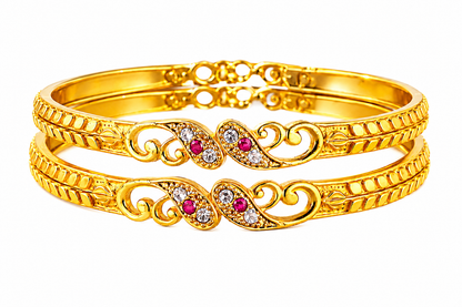 NuGold Stone Bangle For Women