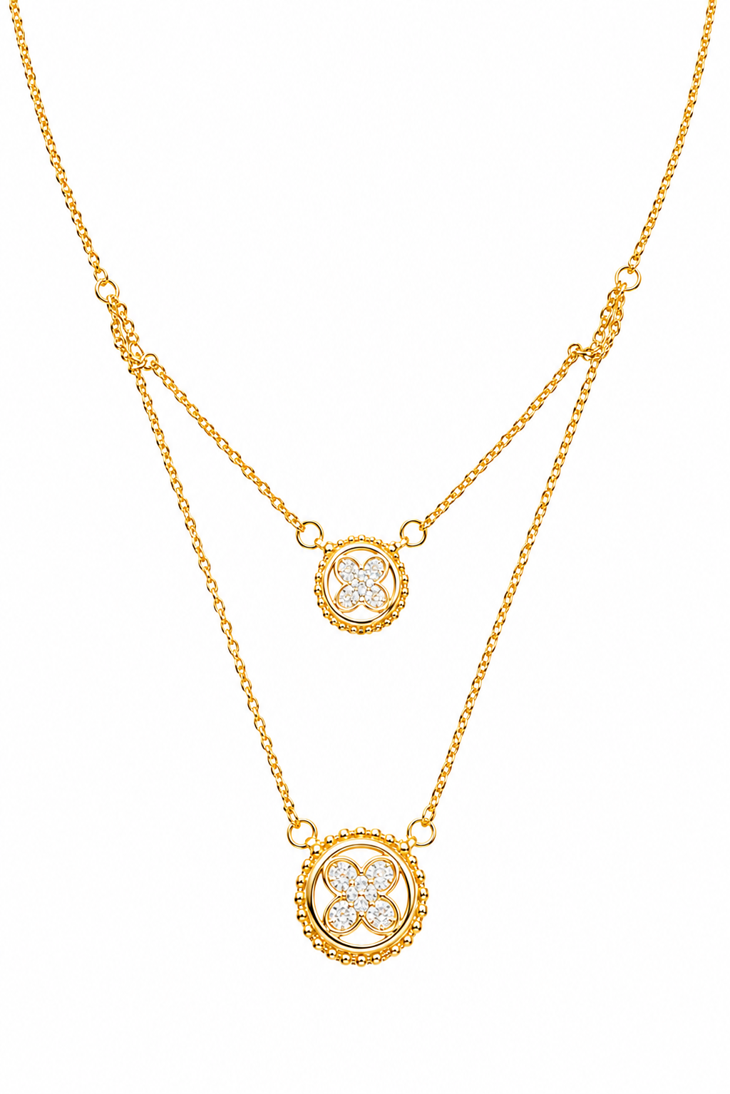 Double Layer Gold Necklace for Women