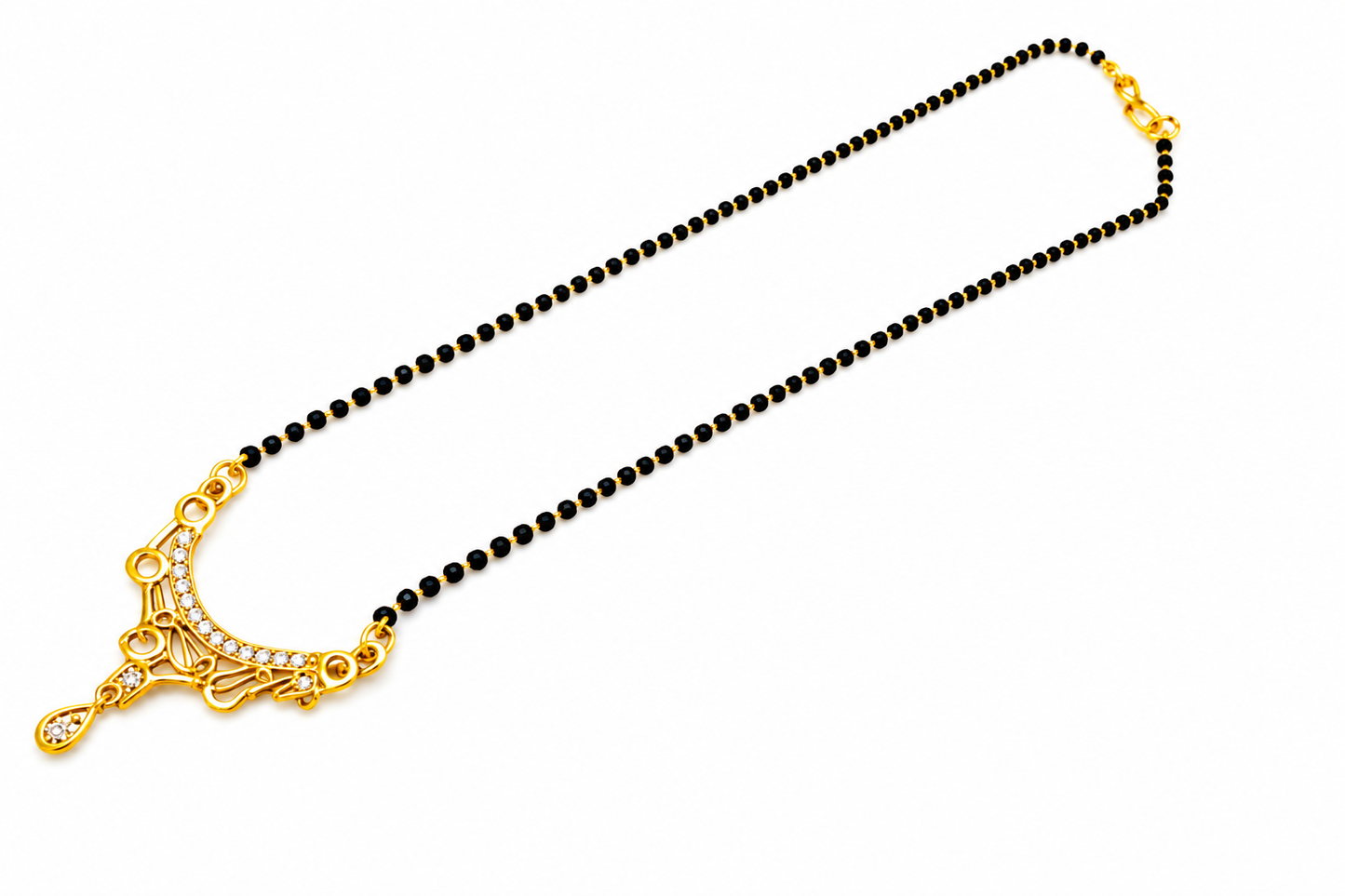 NuGold Mangalsutra With Stone Pendant