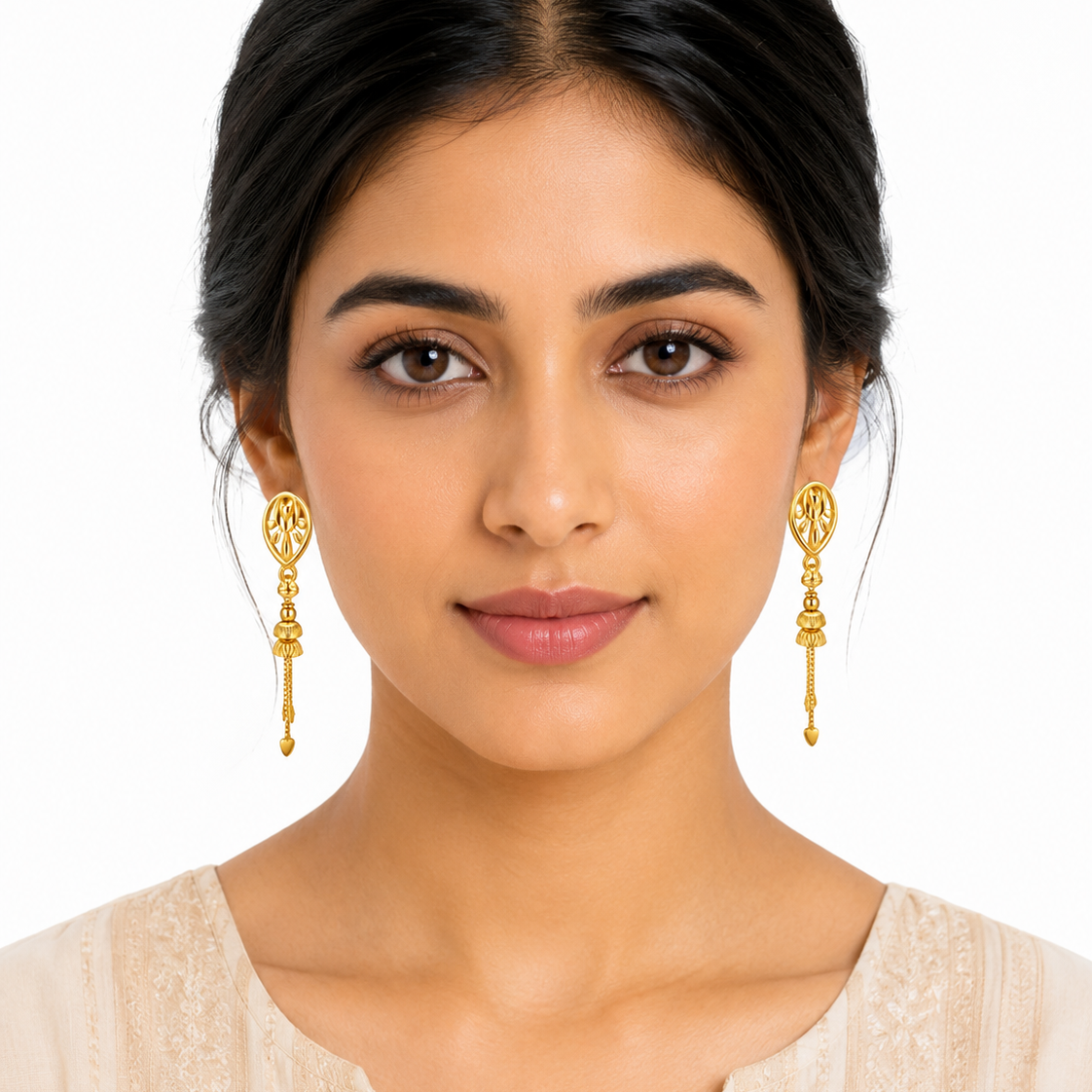 NuGold Tassel Drop Earrings for Women