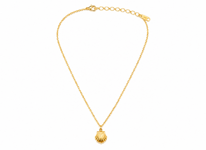 NUGOLD Seashell Charm Pendant Necklace for Women
