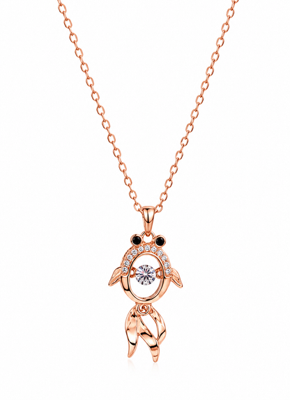 Elegant Turtle Shape Rose Gold Pendant Necklace for Women