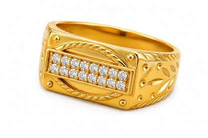 NuGold Regal Heritage Zircon Ring