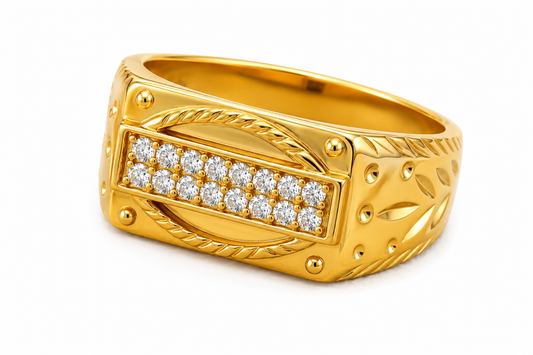 NuGold Regal Heritage Zircon Ring