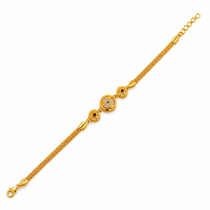 Premium Evil Eye CZ Chain Bracelet for Women & Girls