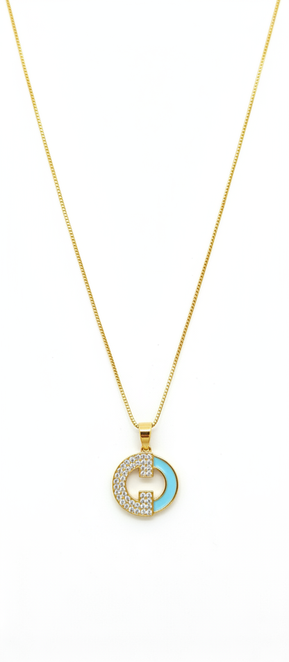 NuGold Circle Pendant Necklace For Women