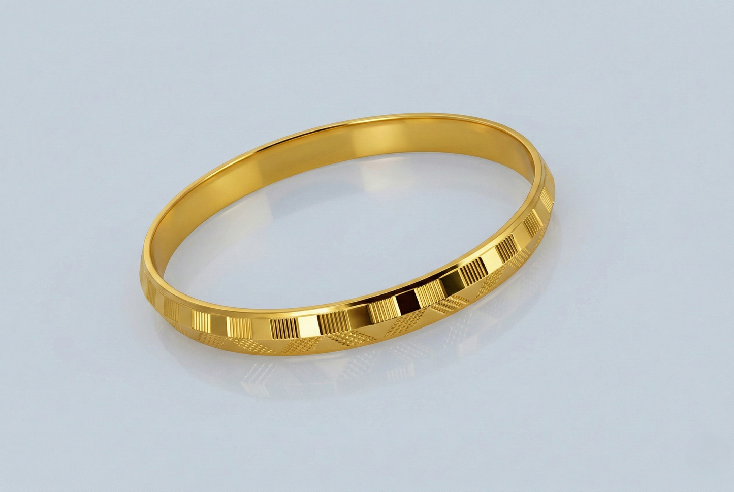 NuGold Textured Kada for Men