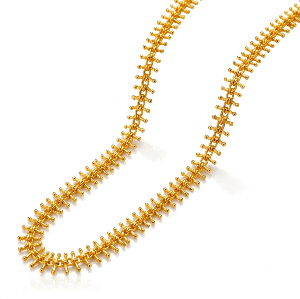 NUGOLD Designer Tassel Link Chain For Women