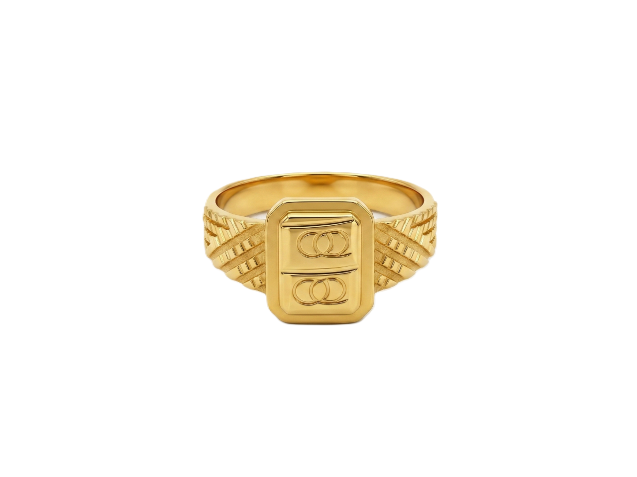 NuGold Regal Emblem Signet Ring