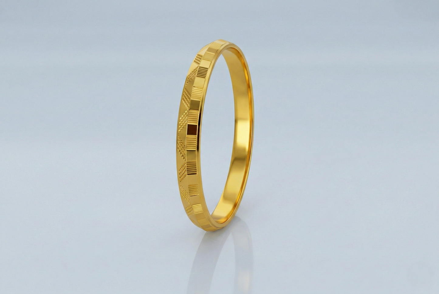 NuGold Textured Kada for Men