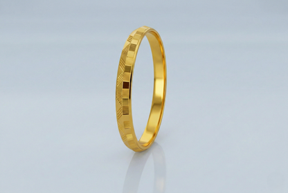 NuGold Textured Kada for Men