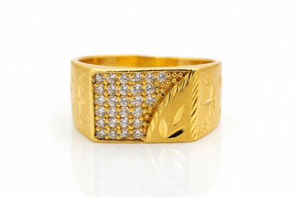 NuGold Royal Heritage Pavé Ring