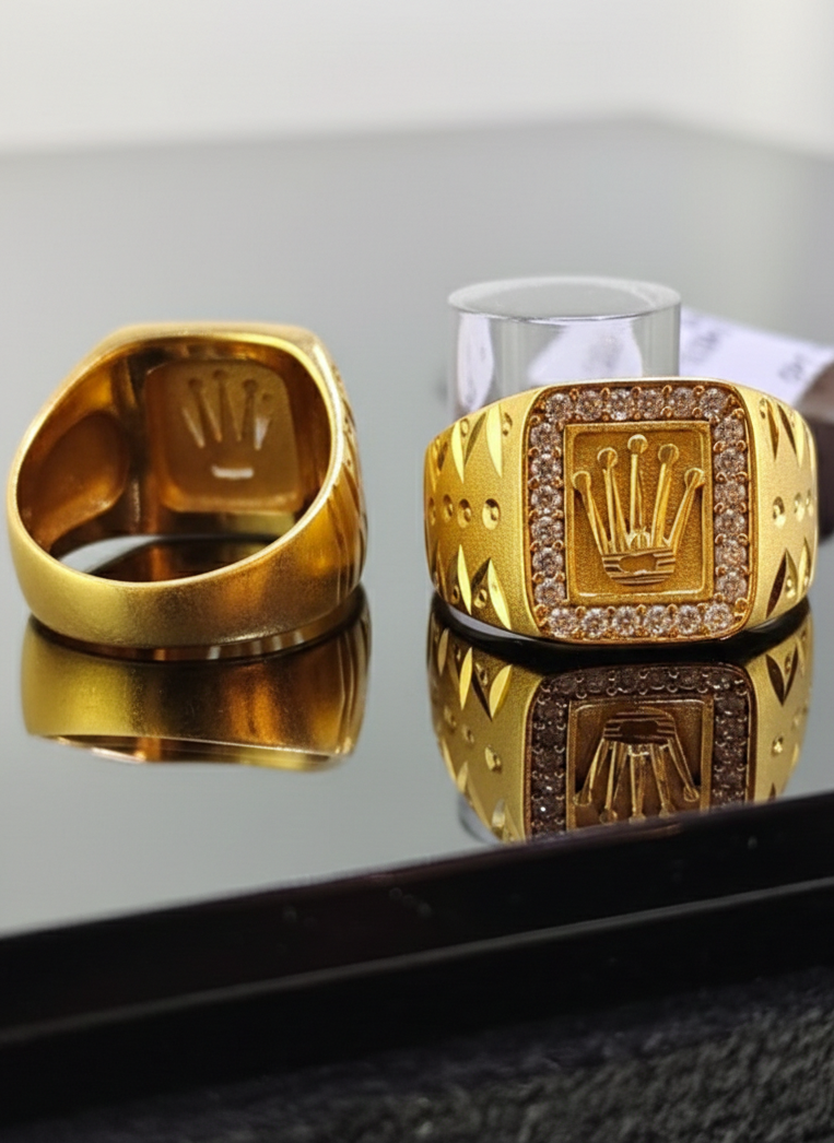 Gold Crown Ring 