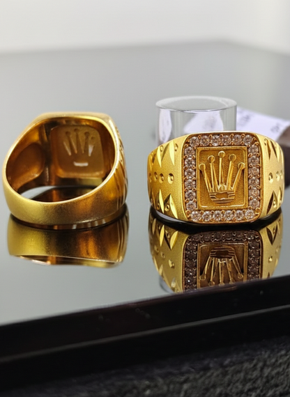 Gold Crown Ring 