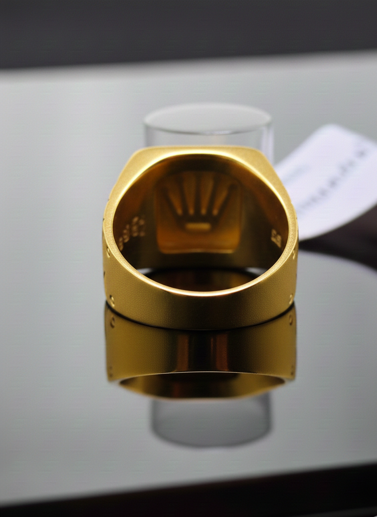 Gold Crown Ring for Men