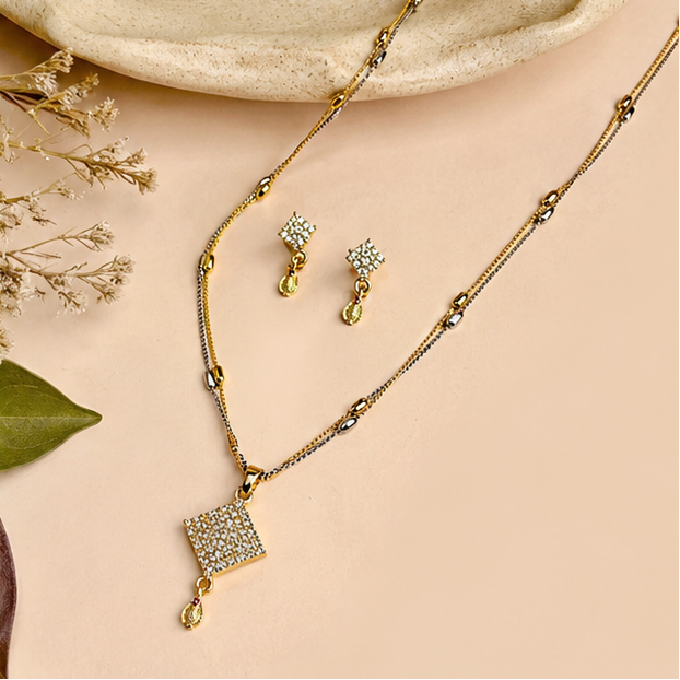 NUGOLD Luxe Radiance Dual-Tone Jewelry Set