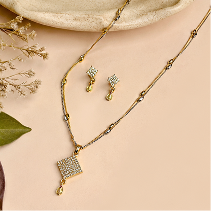 NUGOLD Luxe Radiance Dual-Tone Jewelry Set
