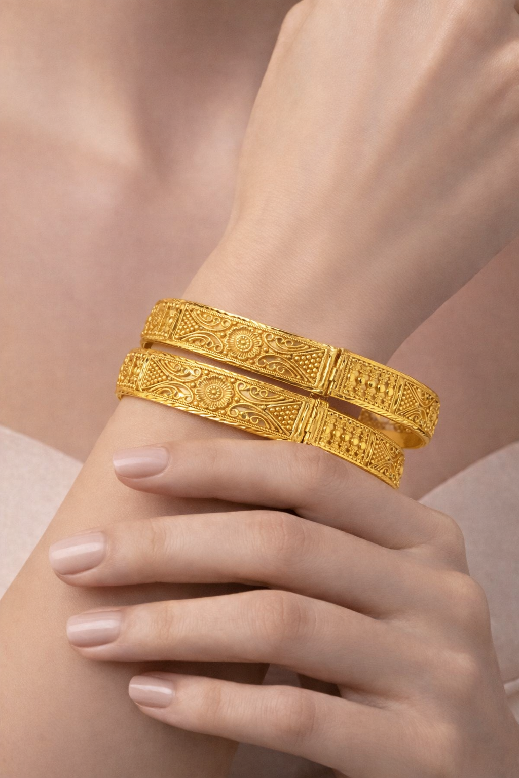 NuGold Traditional Gold Bangles For Women