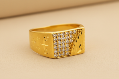 NuGold Royal Heritage Pavé Ring