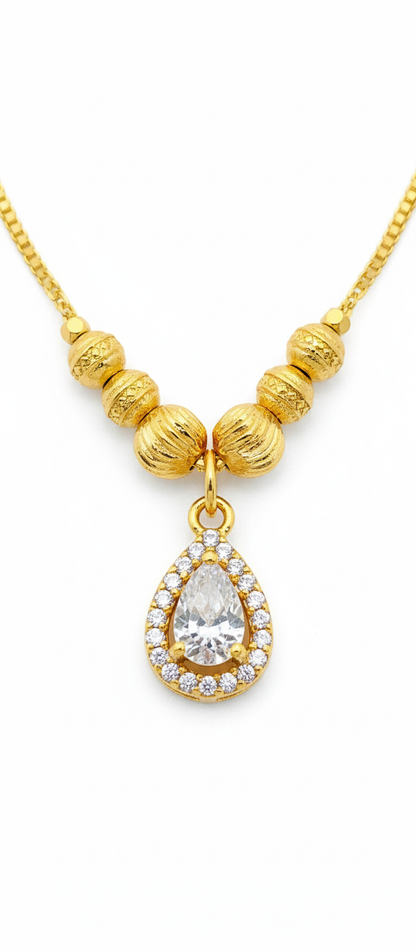 NuGold Drop Pendant Necklace for Women