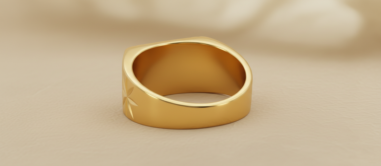NuGold Starburst Royale Zircon Ring
