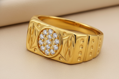 NuGold Imperial Heritage Zircon Ring