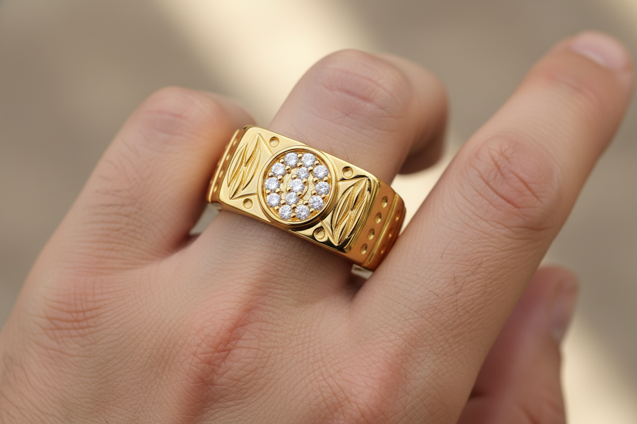 NuGold Imperial Heritage Zircon Ring