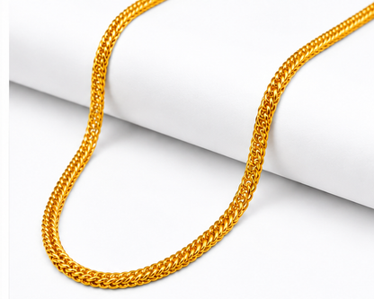 NUGOLD Premium Double Link Gold Chain for Men & Women