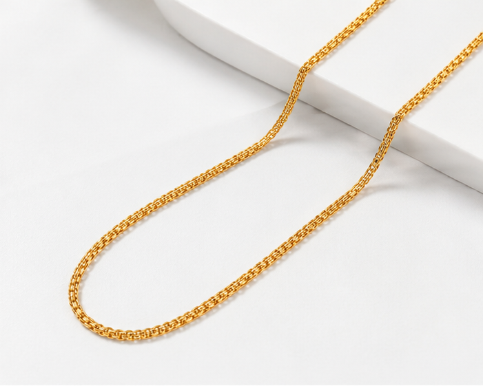 NUGOLD Classic Gold Link Chain for Men & Women