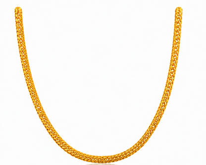 NUGOLD Premium Double Link Gold Chain for Men & Women