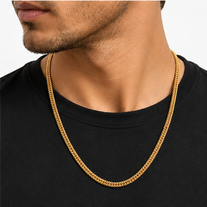 NUGOLD Premium Double Link Gold Chain for Men & Women
