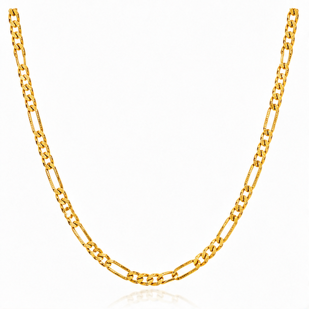 NUGOLD Premium Figaro Link Chain for Men & Women