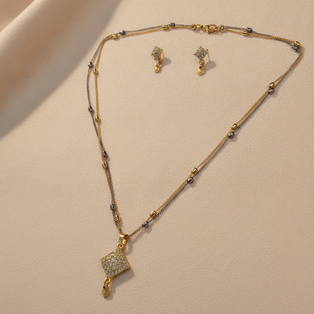 NUGOLD Luxe Radiance Dual-Tone Jewelry Set