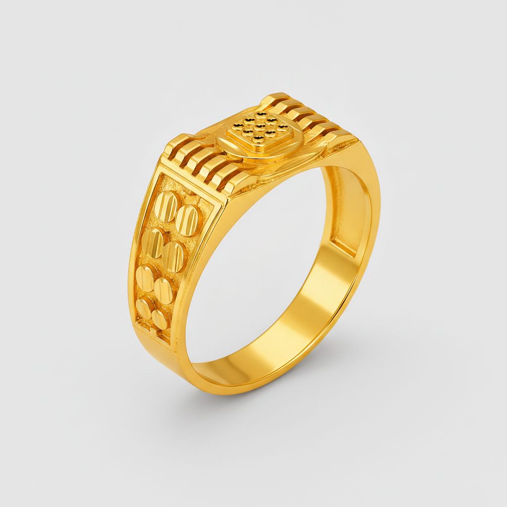 Royal Gridcrest Heritage Statement Ring for Men