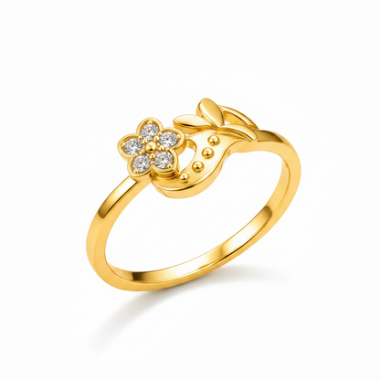 Royal Blossom Vine Grace Statement Ring