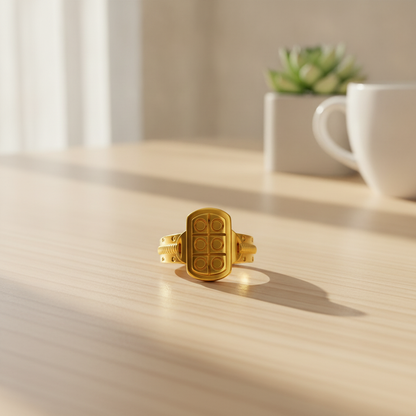 Royal Six Dot Crest Designer Ring