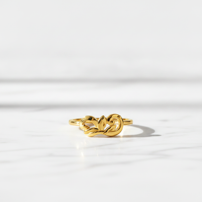 Royal Swan Harmony Embrace Statement Ring for Women
