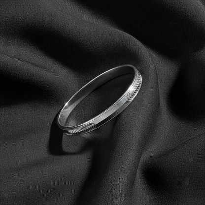 Luxury 925 Sterling Silver Traditional Pattern Kada for Men