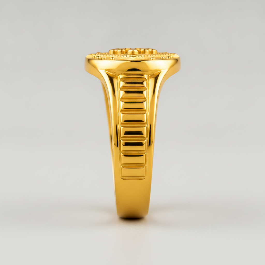 Royal Crown Crest Heritage Statement Ring for Men